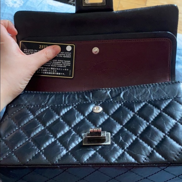 Sold Authentic Chanel 2.55 black reissue bag - Picture 7 of 9